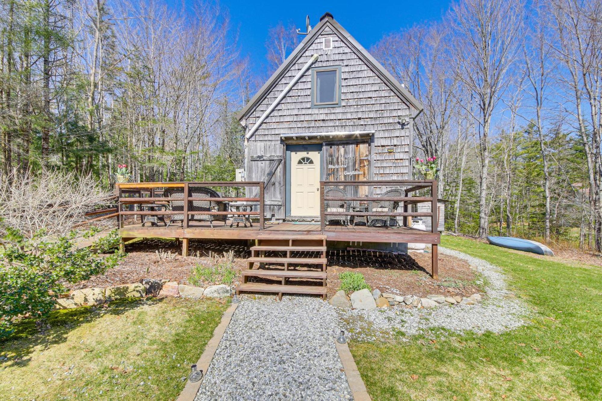 Rustic Searsport Cabin Loft And Sunroom On 10 Acres Exterior foto