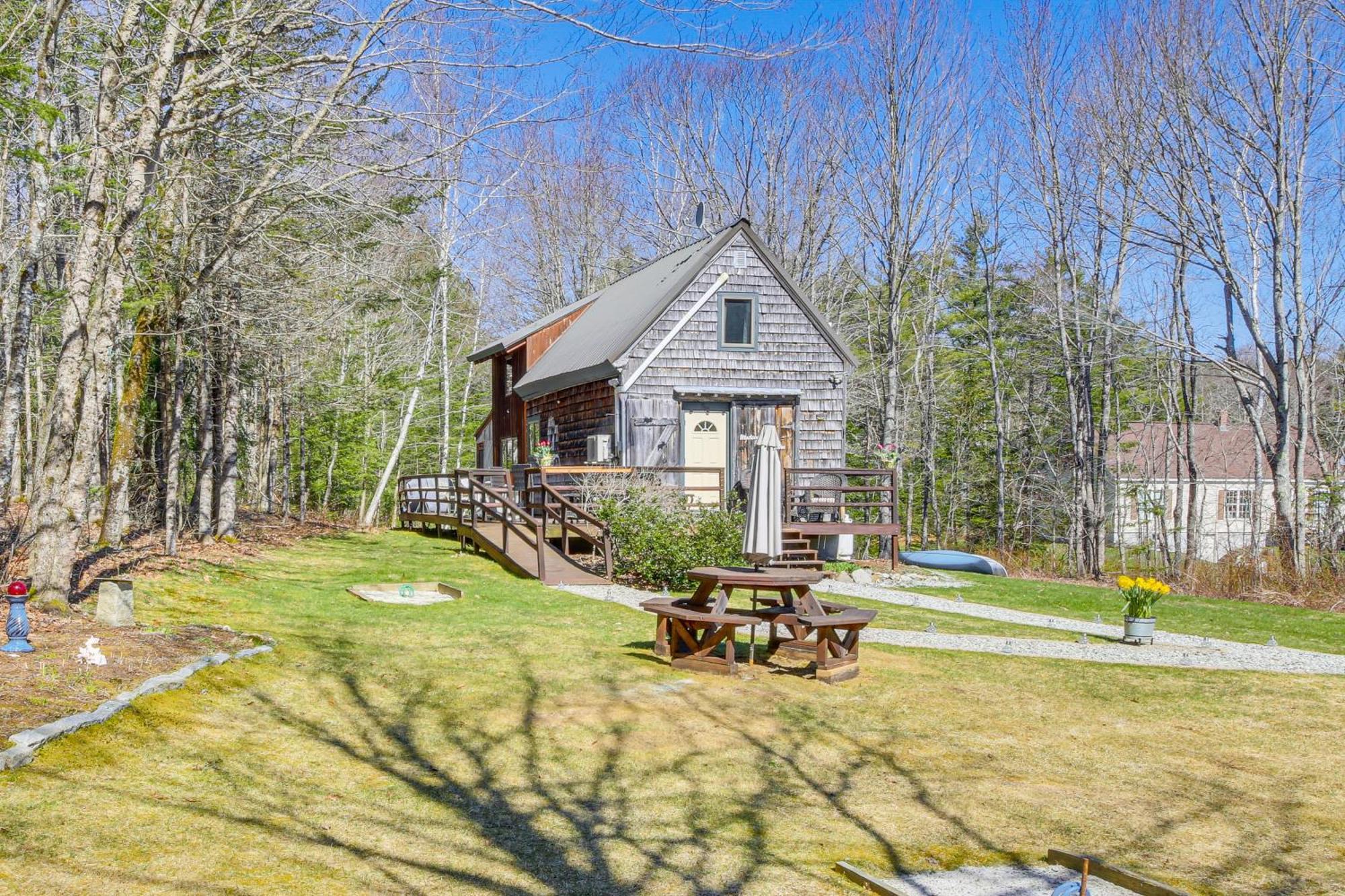 Rustic Searsport Cabin Loft And Sunroom On 10 Acres Exterior foto